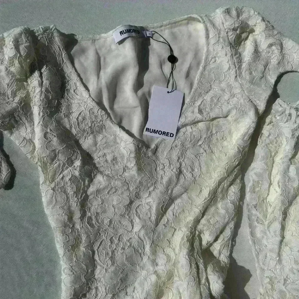 NWT Rumored Dakota Maxi Mini Dress Lace Short Sleeve Size S - Picture 3 of 5